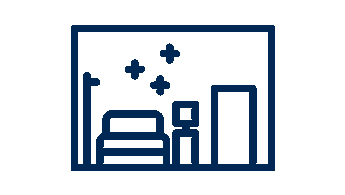 icon of hospital room layout