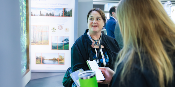 PDC attendees network and use phones